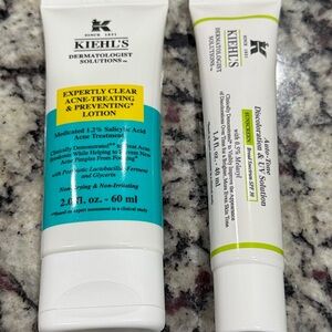 Kiehl's Acne-Treating Lotion/UV Solution Duo! FULL SIZE DUO! New!